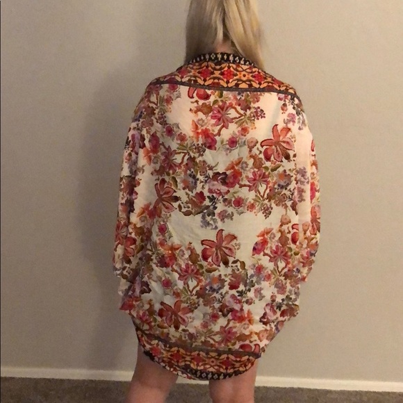 Multi color floral cardigan - Picture 2 of 4